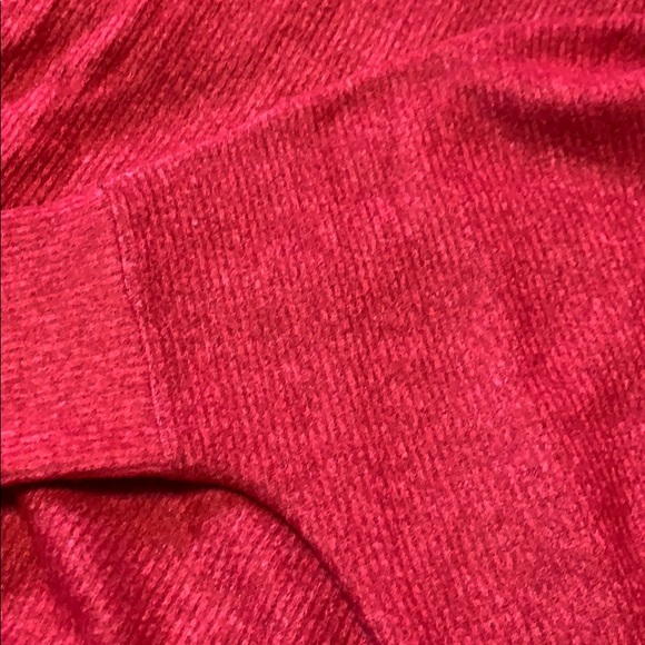 CHERISH BURGUNDY OVERSIZED BRUSHED RIBBED KNIT TOP - Picture 7 of 9